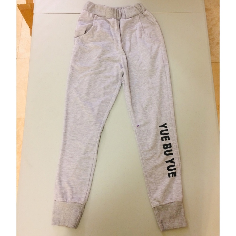 Gray joggers